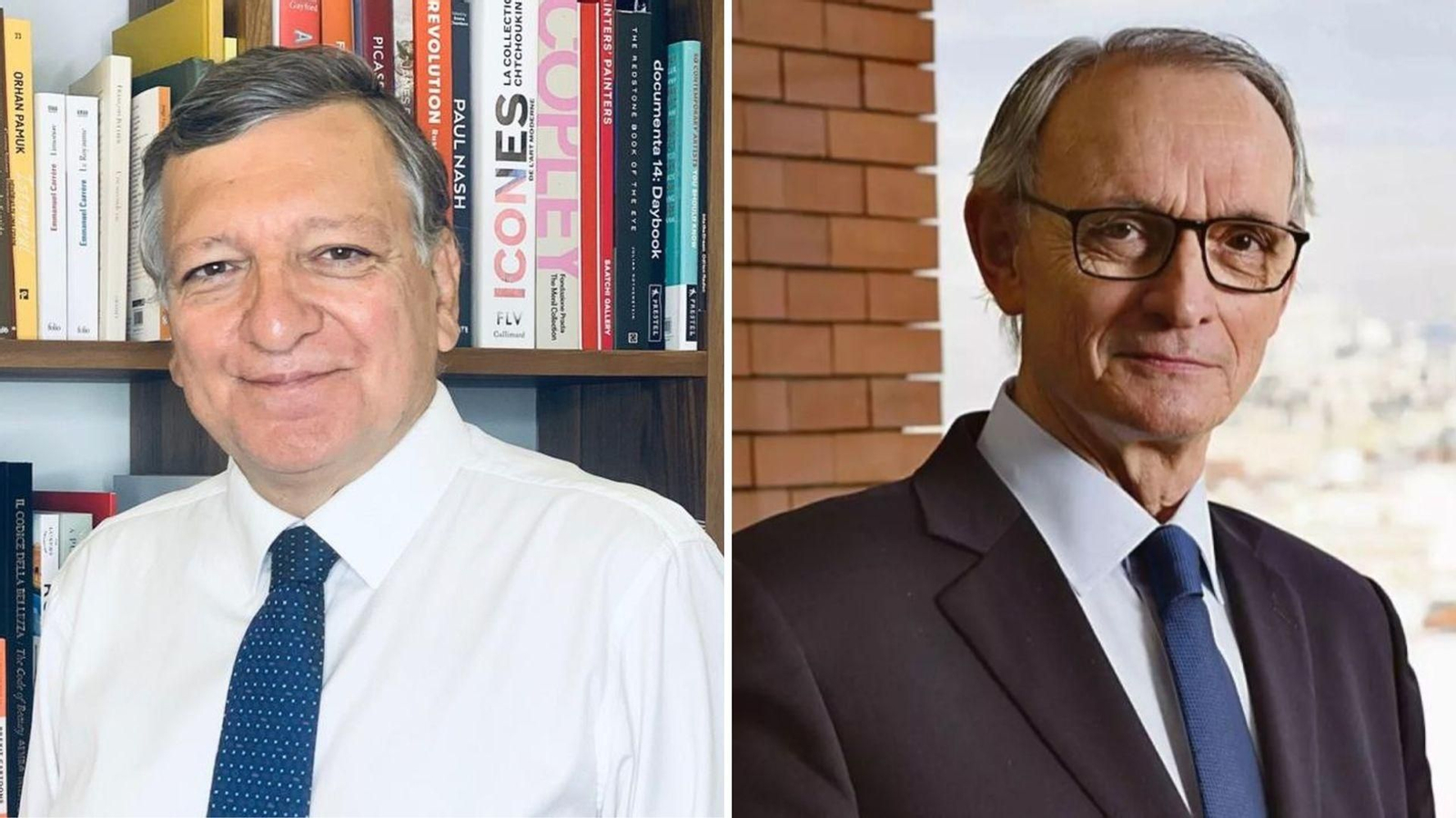 Durao Barroso y Antón Costas.