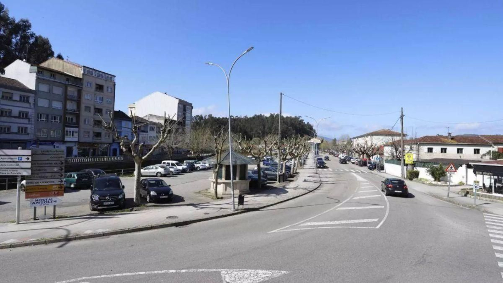 La avenida de Mendiño, en Redondela, una de las más transitadas.