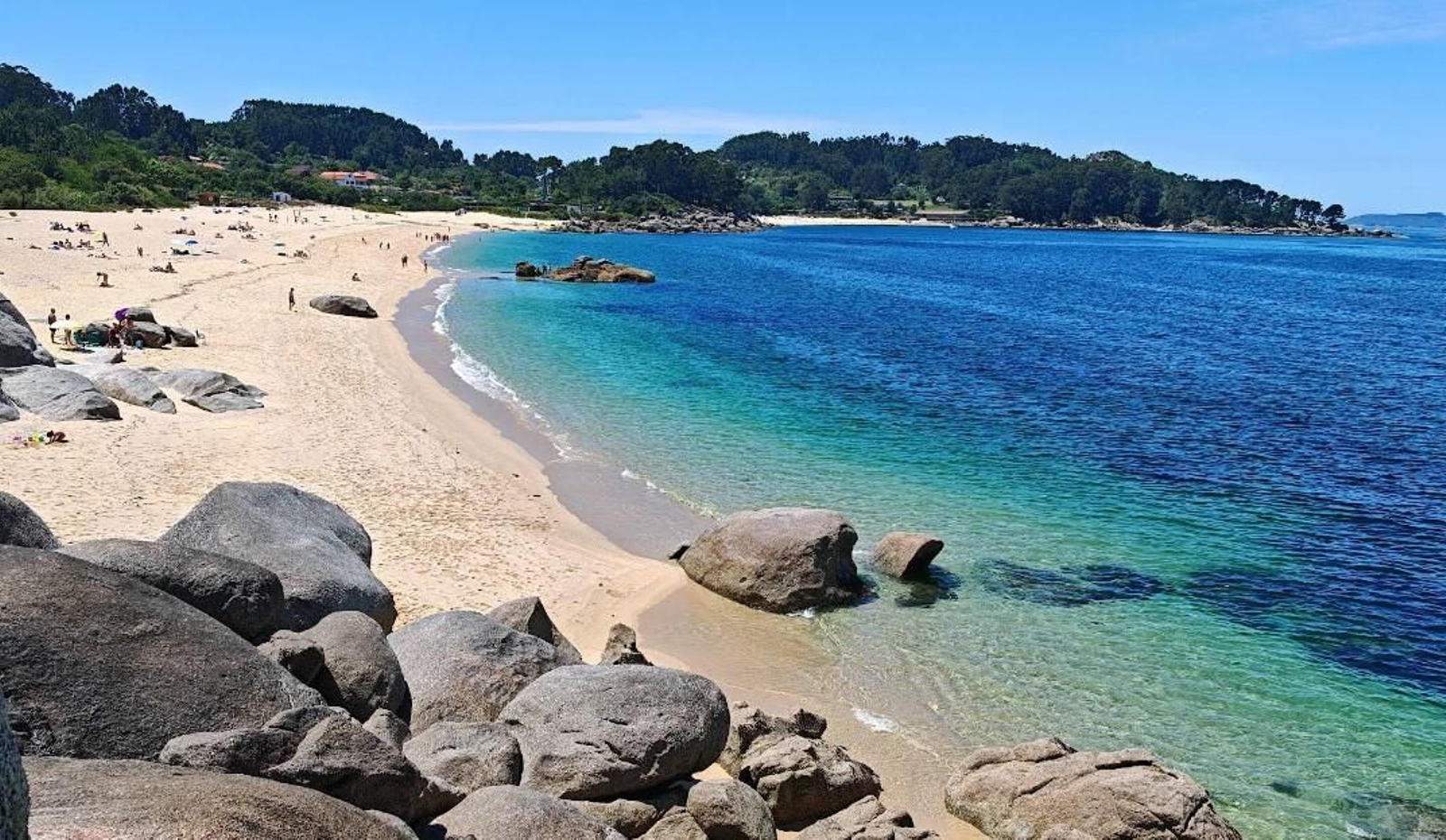 Playa de Tulla, en Bueu.