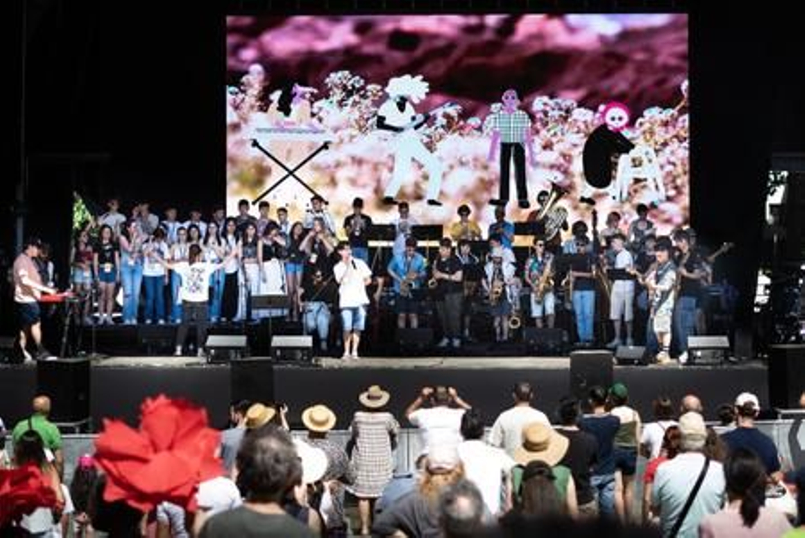 Imagen de una de las actuaciones de Escola de Rock Paredes de Coura.