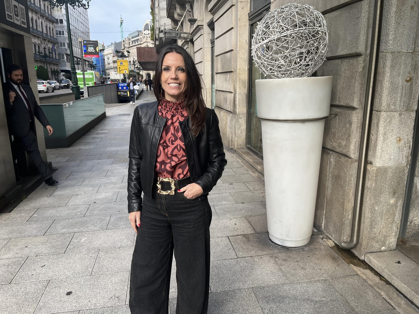 Cristina Delgado, ayer en Vigo.