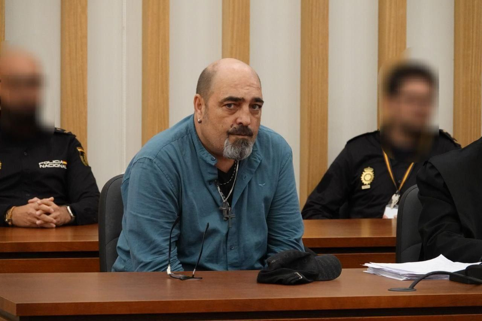 El acusado del asesinato en Coia este lunes en el juicio.