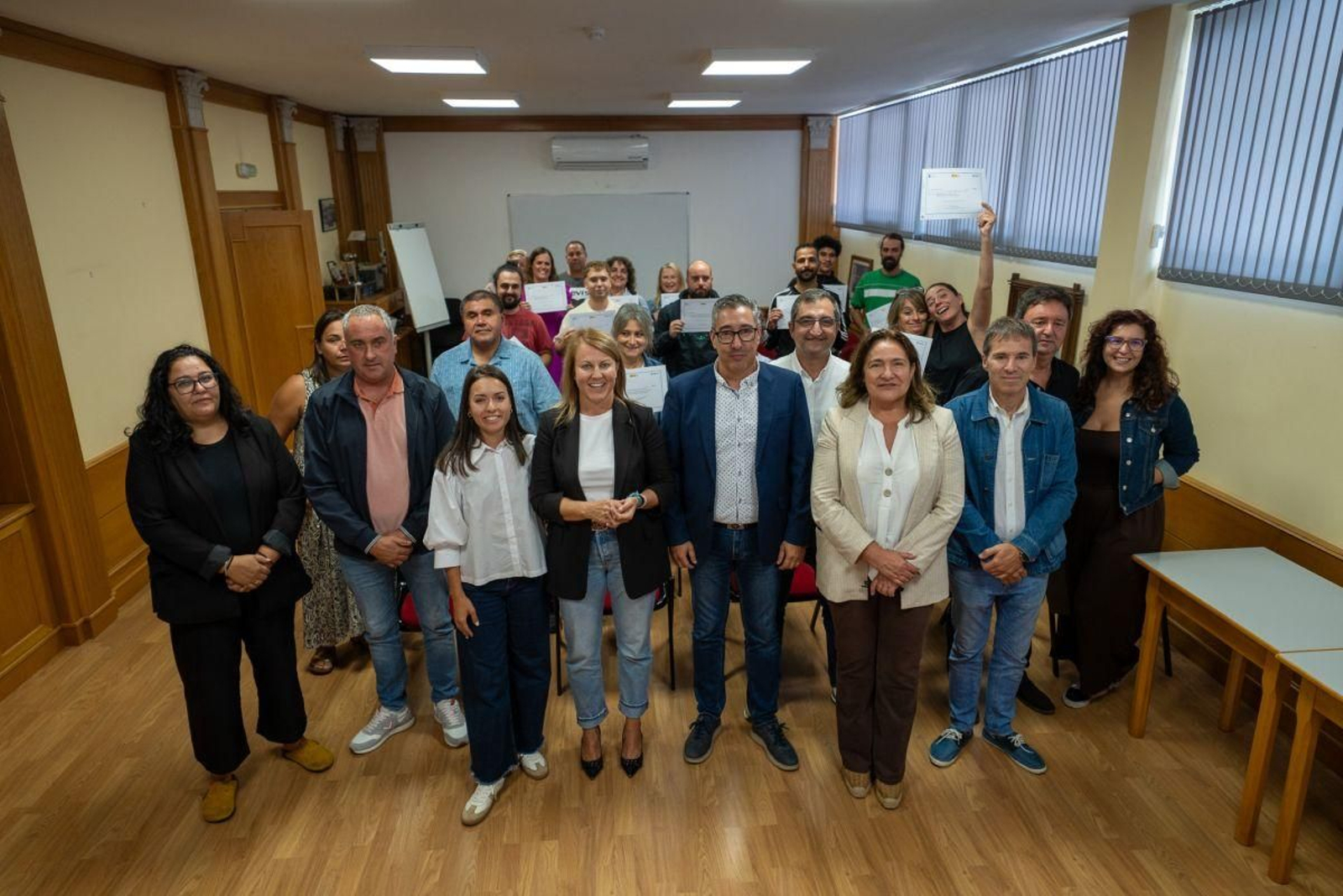 La delegada de la Xunta en Vigo, Ana Ortiz, asistió a la clausura del taller de formación.